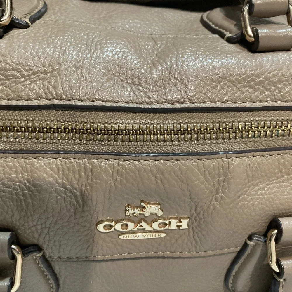 Coach Leather Tan Satchel - Picture 9 of 14